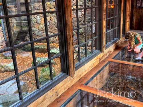 transparentglassfloor waterwheel